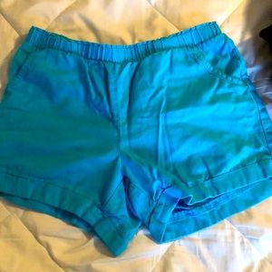 Tropical blue shorts